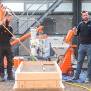 Silo service buiten